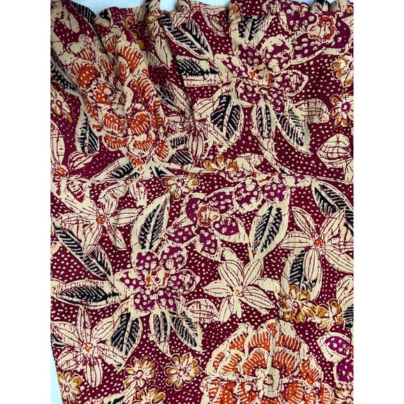 Chico's Design Womens Floral Print 100% Rayon Skirt With Ruffle Hem Size 1 - Picture 8 of 8